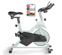 DeerRun Cyclette da Casa con Resistenza Magnetica, Bicicletta per Bici Fitness Indoor con Tracciamento APP, Ciclette per Casa cardio, Spin Bike Professionale Max 136KG