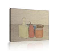Deertweet Home Abstract Canvas Wall Art Giorgio Morandi (Still Life) Picture Print of Famous Paintings for Living Room Decor Framed and Stretched 75x100cm Inner frame