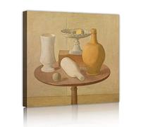 Deertweet Home Giorgio Morandi Abstract Geometry Pictures Artwork Prints Vintage Painting Modern Aesthetic for Living Room Decor (Still Life) 45x45cm Inner frame