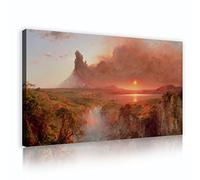 Deertweet Home Tela Wall Art Frederic Edwin Church Fine Art Stampe Dipinti Cotopaxi Giclee Opere d'arte Poster per Office Decor Hall of Walls Hotel 60x105cm Cornice interna