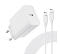 DEESOOCO Alimentatore USB-C 30W, Caricatore Rapido con Cavo di Ricarica Rapida da 2M - Compatibile con iPhone 16/15 Plus Pro Max