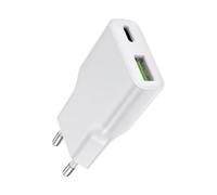 DEESOOCO Caricatore piatto USB-C da 20 W, spina USB-A, C alimentatore di rete rapido per i-Phone 16/16 Pro/16 Pro Max/16 Plus/15 14 13 12 11 Pro Max X XS, Sam-Sung, caricatore ultra sottile, spina