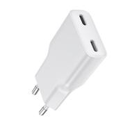 DEESOOCO Caricatore piatto USB-C da 20 W, spina USB-A, C alimentatore di rete rapido per i-Phone 17/17 Pro/17 Pro Max/17 Air/16 15 14 13 12 11 Pro Max X XS, Sam-Sung, caricatore ultra sottile, spina