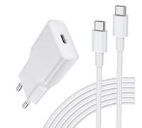DEESOOCO Caricatore piatto USB-C da 20 W, spina USB-A, C alimentatore di rete rapido per i-Phone 17/17 Pro/17 Pro Max/17 Air/16 15 14 13 12 11 Pro Max X XS, Sam-Sung, caricatore ultra sottile, spina