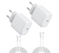 DEESOOCO Caricatore USB C 25W con Cavo, Caricabatterie Type-C, Presa USB C Compatibile con i-Phone 16/15 Pro Max Plus, i-Pad Mini/Air, Samsung Galaxy S24/S24+/S24 Ultra/S23/S22/Note20/Z Flip6/Z Fold6