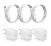 DEESOOCO Caricatore USB C 25W con Cavo, Caricabatterie Type-C, Presa USB C Compatibile con i-Phone 16/15 Pro Max Plus, i-Pad Mini/Air, Samsung Galaxy S24/S24+/S24 Ultra/S23/S22/Note20/Z Flip6/Z Fold6