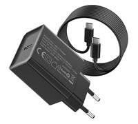 DEESOOCO Caricatore USB C 25W con Cavo, Caricabatterie Type-C, Presa USB C Compatibile con Samsung Galaxy S25 Ultra/S24/S23/S22/Note 20/Z Flip6/Z Fold6, i-Phone 17/16/15/14/13/12, i-Pad(1 Pezzi+cavo)