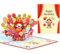 DEESOSPRO Biglietti augurali Compleanno per bambini, regalo di compleanno per il tuo bambino, biglietto di auguri pop-up 3D, busta inclusa (buon compleanno)