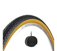 Deestone EBB26PXD 1 Camera d'Aria + 1 COPERTONE Nero para per Bici Bicicletta Olanda 26 X 1 3/8 (37-590)