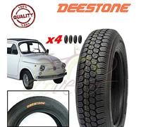 Deestone EGH12TXD Kit 4 Pneumatici 125-12C 4PR 62J TUBELESS TL per Ape P I A G G I O E Vecchia F I A T 500 Epoca Ruote GOMME COPERTONI