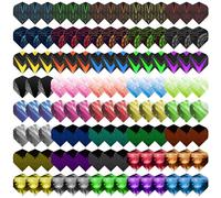 Deetenks 120PCS Dart Flights 40 Set Alianti Standard Pet Durevoli Sostituzione Aliante Piuma Coda per Freccette Soft Tip e Freccette Steel Tip