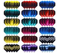 Deetenks 90PCS Dart Flights 18 Sets Durable Standard Dart Flights Replacement Feather Tail Wing for Soft Tip Steel Tip Darts