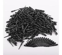 Deetenks Punte morbide per Freccette, Confezione da 500 Pezzi, Filettatura 2BA, in plastica, Punte morbide, Punte di Ricambio per Bersaglio - Nero