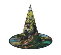 DEETTY Cappello da mago con stampa delle isole norvegesi, per carnevale | Accessorio versatile per feste e feste a tema