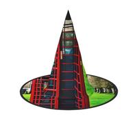 DEETTY Cappello da mago con stampa di cabina telefonica britannica | Accessorio versatile per feste e feste a tema