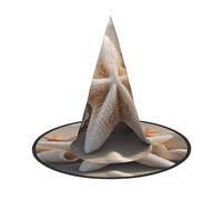 DEETTY Conchiglia Stella Marina Stampa Carnevale Cosplay Cappello Mago Cap | Accessorio versatile per feste e feste a tema