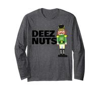 Deez Nuts Funny Christmas Nutcracker Deez Nuts Maglia a Manica