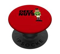 Deez Nuts funny Christmas Nutcracker Deez Nuts PopSockets PopGrip Adesivo
