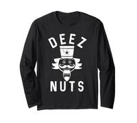 Deez Nuts schiaccianoci Gioco di Parole Maglia a Manica