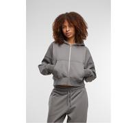 DEF Felpa con cappuccio con zip da donna DFLZH040 XL Grigio