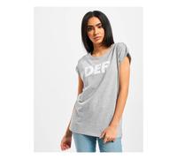 DEF Her Secret T-Shirt Parte Superiore Maglietta Donna Logo Stampa Base Top 100%