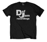 Def Jam Recordings Classic Logo Black autorizzato Uomo maglietta