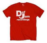 Def Jam Recordings Classic Logo White autorizzato Uomo maglietta