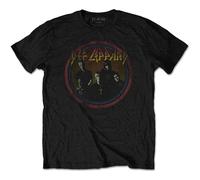 Def Leppard T-shirt Vintage Circle Nera Unisex Taglia XL
