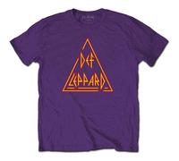 Def Leppard Classic Triangle Logo autorizzato Uomo maglietta