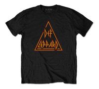 Def Leppard 'Classic Triangle' (Nero) T-Shirt - NUOVO E UFFICIALE