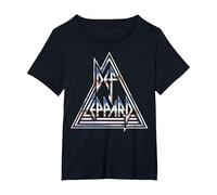 Def Leppard - Collide Maglietta, Donna Plus-Size, Nero, 2X