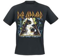 Def Leppard Hysteria Uomo T-Shirt Nero 100% Cotone Regular