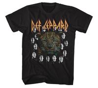 Def Leppard - Leopardo W Alto N Asciutto Teste - American Classici - Solido Nero