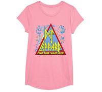 Def Leppard - Logo Sugar Maglietta, Ragazze, Rosa, XS