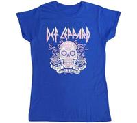 Def Leppard pour Some Sugar On Me Skull Tour 2019 Skinny Fit T Shirt Size S