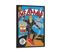 Def Leppard Pyromania copertina album heavy metal merchandising retrò vintage anni '80 estetica rock band cool wall art poster poster su tela da parete per soggiorno camera da letto sala giochi