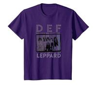 Def Leppard - Rock of Ages Maglietta, Bambini, Viola, 10 Anni