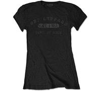 Def Leppard - T-Shirt # M Black Femmina # Collegiate Logo