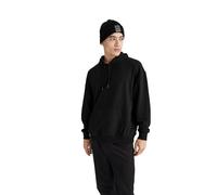 DeFacto B7849ax Felpa con Cappuccio, Nero, XL Uomo