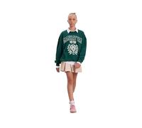 DeFacto Knitted Oversize Fit Crew Neck Long Sleeve C7462a10 Maglia di Tuta, Verde Scuro, 5-6 Jahre Bambina
