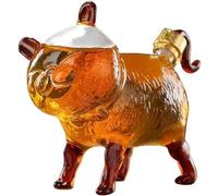 DEFBOW Accessori per Bar Decanter per Whisky di Alta qualità Decanter per Vino Rosso in Vetro Animal 750 ml/25,3 oz Liquore Addensato Ornamenti Artigianali Decanter per liquori