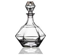 DEFBOW Decanter per Whisky con Scatola Regalo, Decanter a Forma di Diamante, Decanter per liquori da 900 ml, Regalo di Decorazione per Feste
