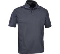 DEFCON 5 Advanced Tactical Polo Short Sleeves with Pockets Made of Polyester Mesh (Small, Navy Blue)