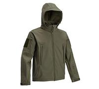 DEFCON 5 Giacca Tattica Softshell con Cappuccio Staccabile OD Green Black Coyote Brown D5-3430 OD B CB (OD Green, L)