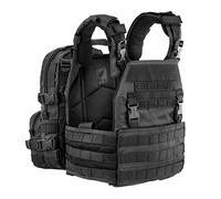 Defcon5 Gilet portapiastre BAV21 tattico con zaino (Nero)