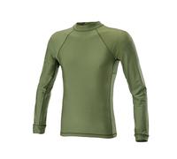 DEFCON 5 T-SHIRT LONG SLEEVES LYCRA MESH GREEN D5-1789 OD T SHIRT MANICA LUNGA
