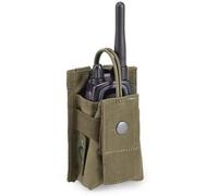 Defcon5 Outac Tasca Porta Radio Piccola Radio Pouch, Tessuto 1000 Denari Impermeabile (Verde Oliva)