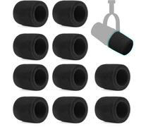 Defean Confezione da 10 filtri pop MV7 per microfoni compatibili con microfoni Shure MV7/MV7X (non adatti a MV7+), copertura antivento con cancellazione del rumore, forma cilindrica