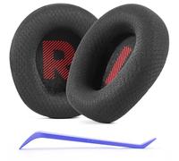 Defean Cuscinetti auricolari di ricambio in tessuto a rete compatibili con cuffie JBL Quantum 100/100X/100P/100M2 (Q100/Q100X/Q100P/Q100M2), Quantum 350 (Q350) (nero)