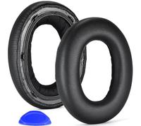 defean Px7 - Cuscinetti di ricambio per auricolari, compatibili con cuffie over-ear Bluetooth wireless Bowers & Wilkins Px7, schiuma ad alta densità con cancellazione del rumore (pelle proteica nera)